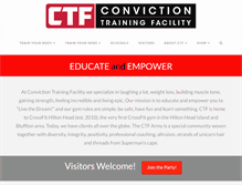 Tablet Screenshot of convictiontraining.com
